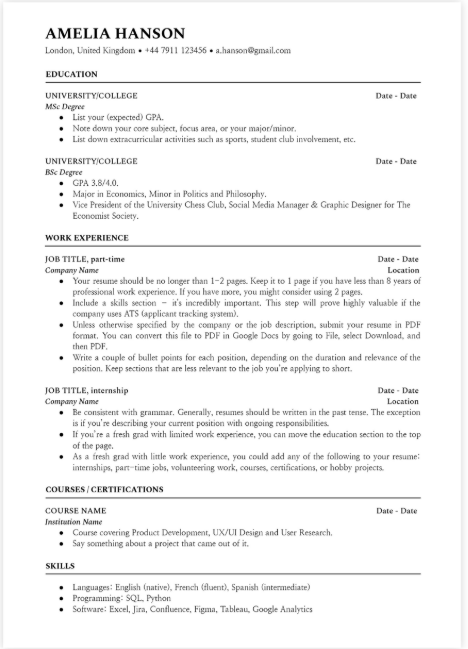 Reviewed work sample